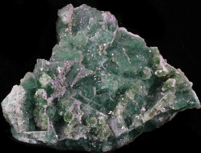 Green Fluorite & Druzy Quartz - Colorado #33356